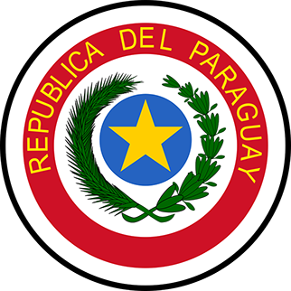 Una muestra del escudo de Paraguay. 
